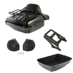 Trunk Backrest Mount Rack Light Speakers for Harley Touring (2009–2013)