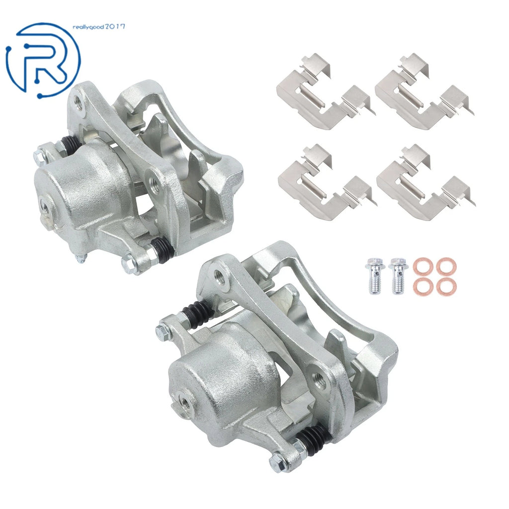 Set of 2 Front Brake Calipers with Bracket for Chevrolet Volt Cruze (2016-2019)