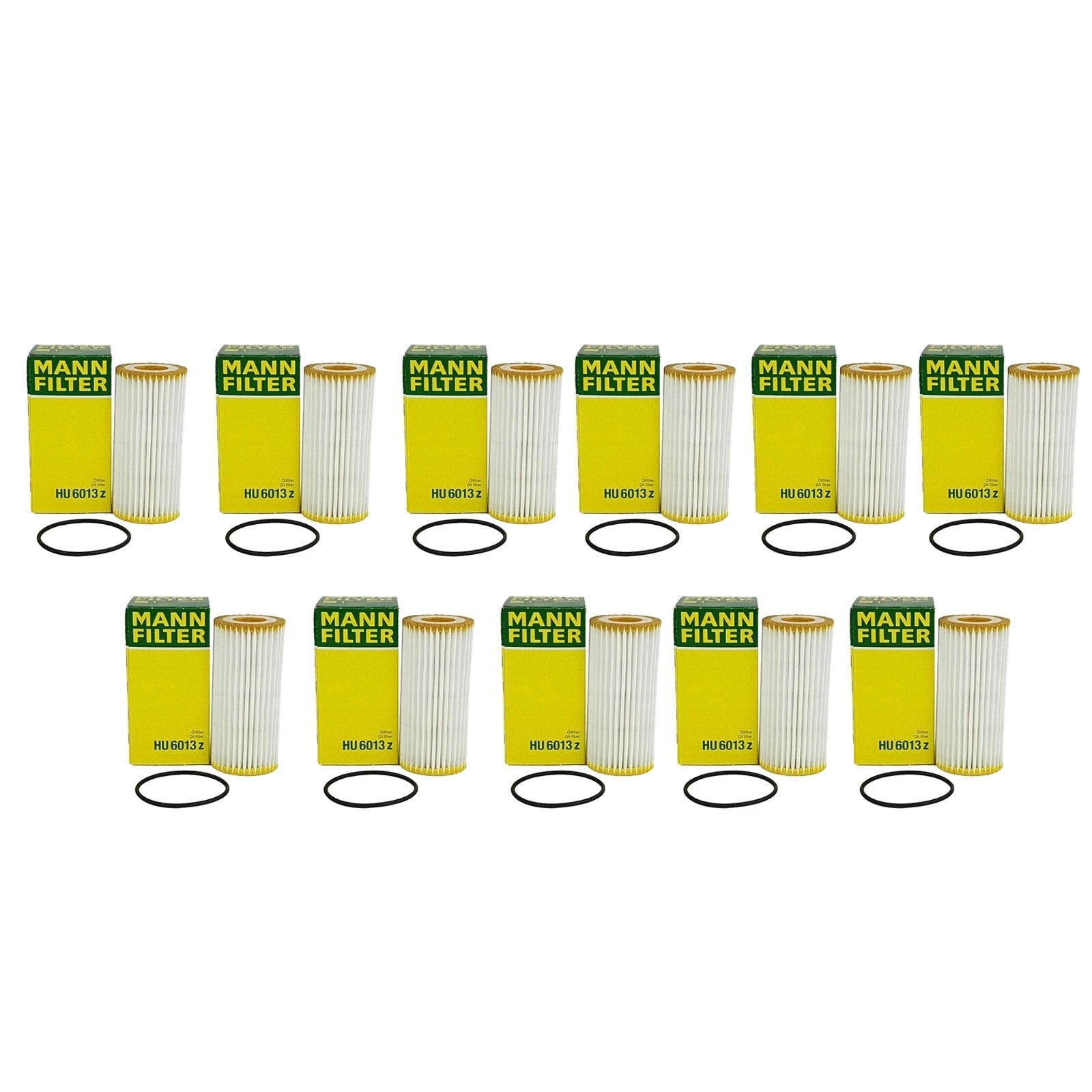 Set of 11 Cartridge Engine Oil Filters for Audi A3, VW Beetle, Passat