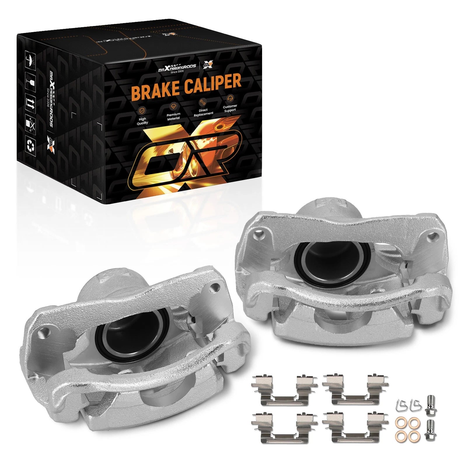 Front Disc Brake Caliper w/Bracket for Toyota Camry (2002–2006) 19-B2702