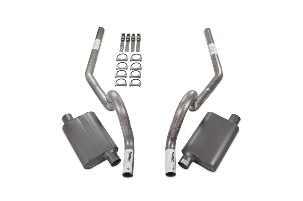 Dual Exhaust Kit for GM A Body (1964–1972) 2.5" Dual Chamber Rear Exit