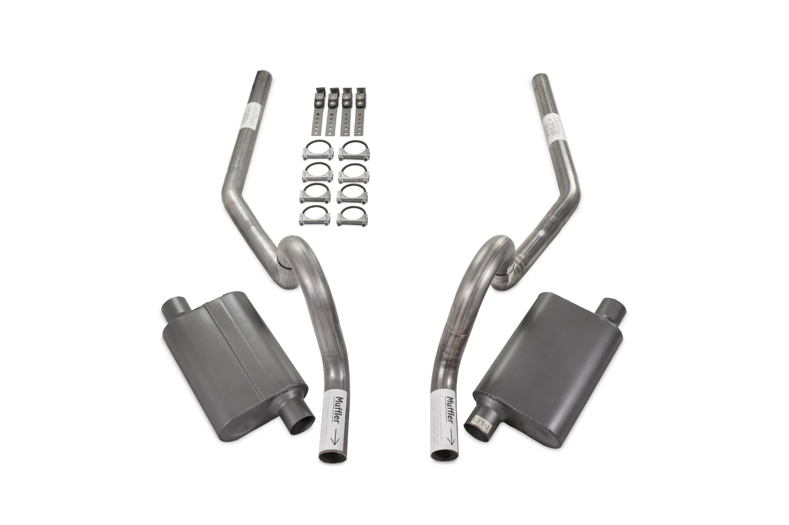 Dual Exhaust Kit for GM A Body (1964–1972) 2.5" Dual Chamber Rear Exit