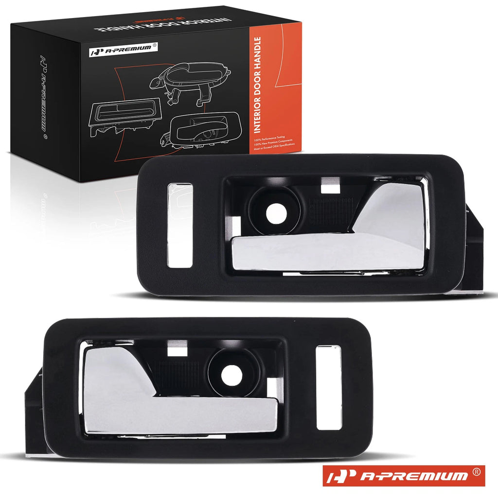 2X Front Black Chrome Interior Door Handle for Ford Flex (2009–2018)
