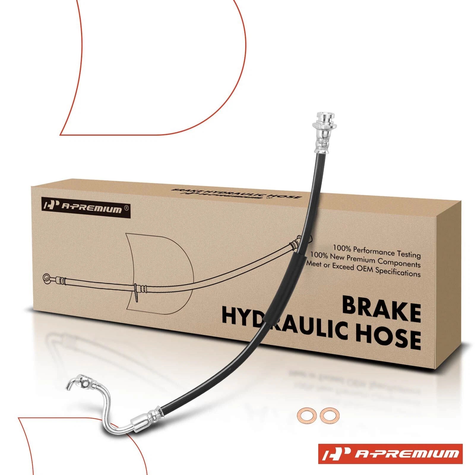 Front Left Brake Hydraulic Hose for Nissan Titan (2004–2007)