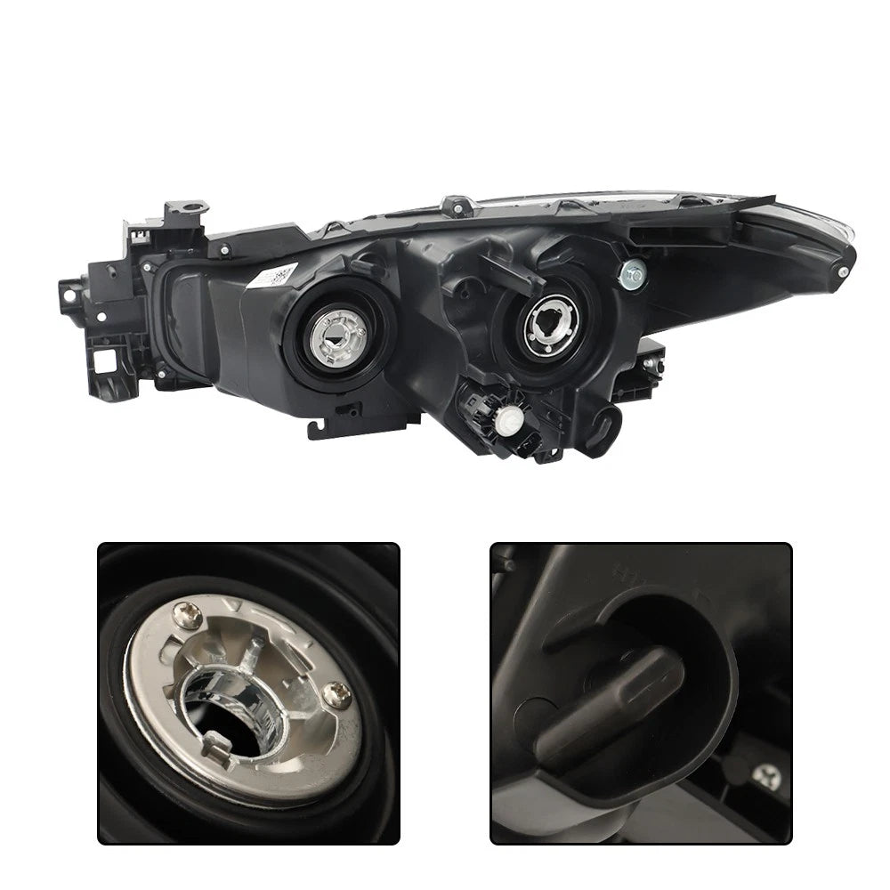 Right Headlight Assembly for Mazda 3 (2017–2018) Halogen