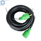 10 Ft Generator Extension Cord 3 Prong Power Cable 30 Amp Adapter Plug