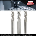 3Pcs 3 Flute End Mill 3/8" for Automotive Applications
