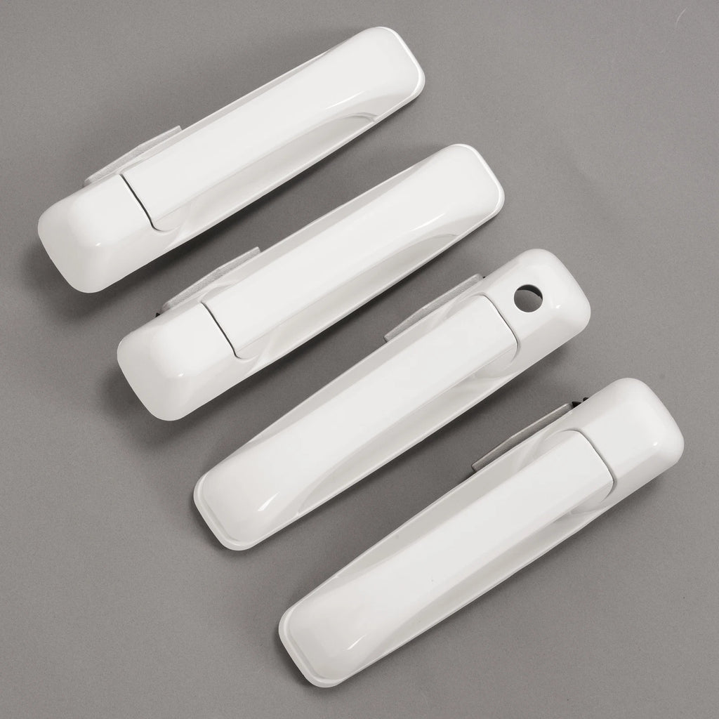 Set of 4 Outside Door Handles for Dodge Ram 1500 (2009–2024) / Ram 2500 (2011–2025) White