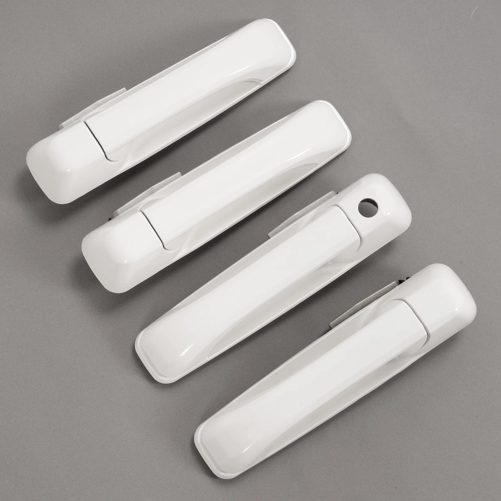 Set of 4 Outside Door Handles for Dodge Ram 1500 (2009–2024) / Ram 2500 (2011–2025) White