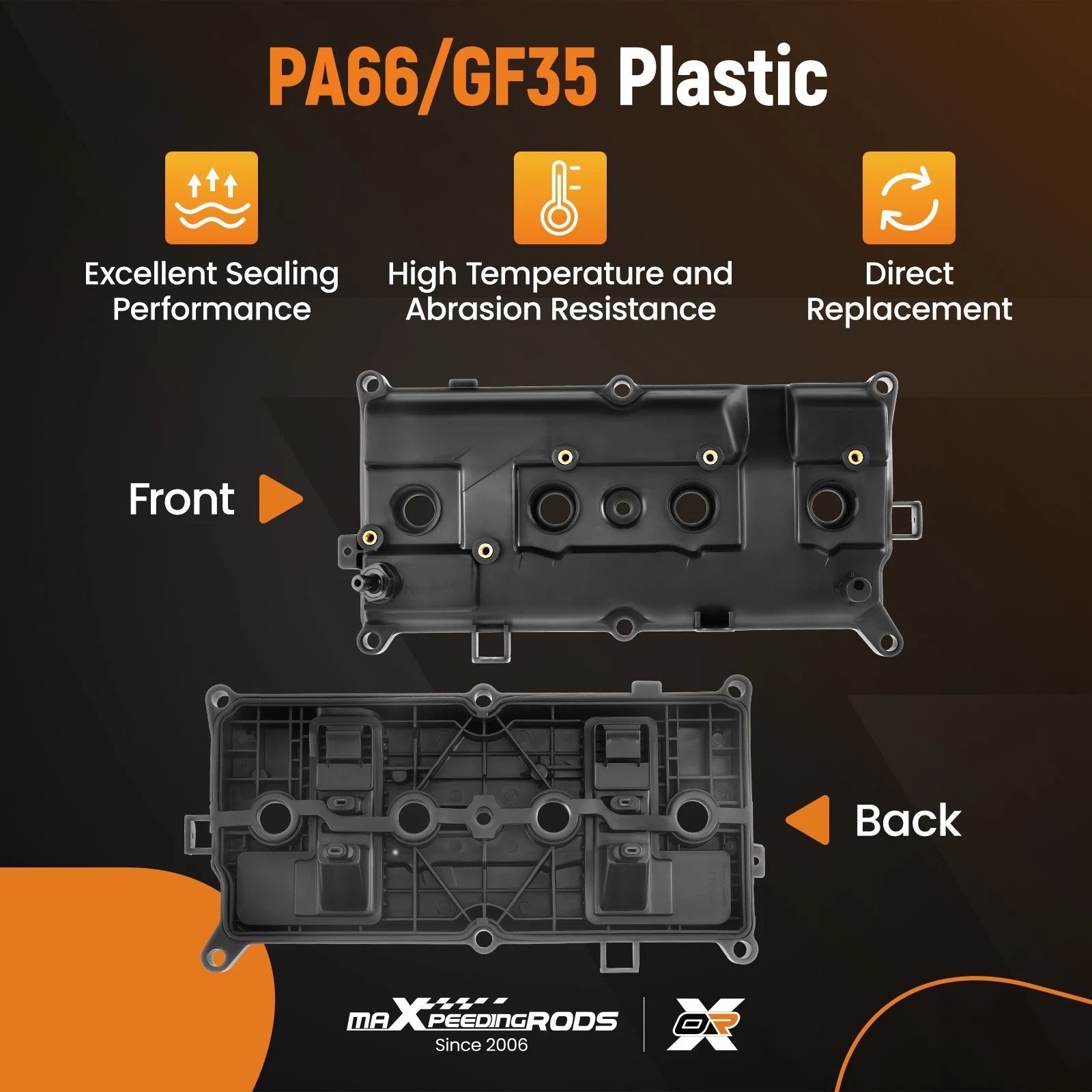 Engine Valve Cover w/ Gasket for Nissan Sentra NV200 (2007–2020) 2.0L