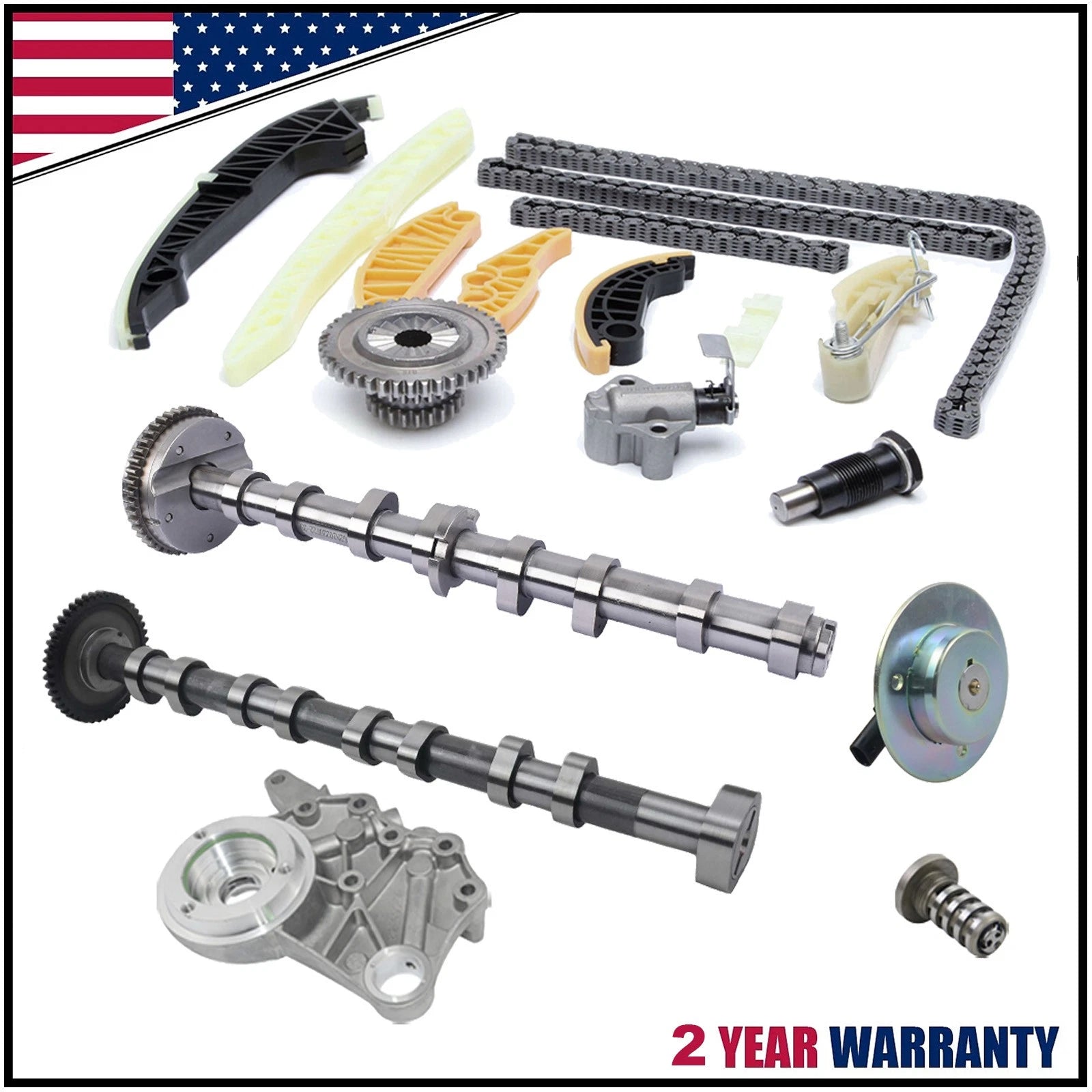 Timing Chain Kit with Camshaft Timing Gear Bracket for Audi A3 TT VW Jetta Passat