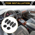 Set of 2 Carbon Fiber Seat Adjustment Knob Covers for Ford F-150 (2015–2024)