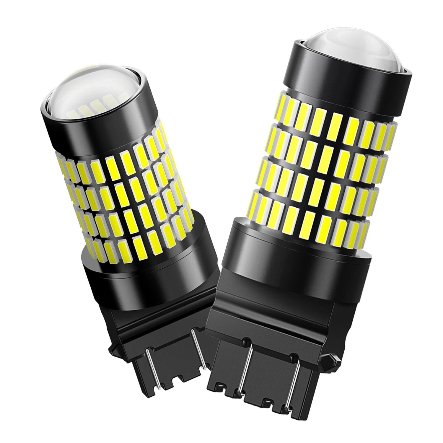 2X White 3157 3457 3057 LED Signal Backup Reverse Tail Turn Light Bulbs for