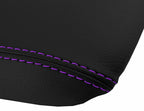 Leather Console Lid Armrest Cover for Honda Prelude (1997–2001) Purple Stitch