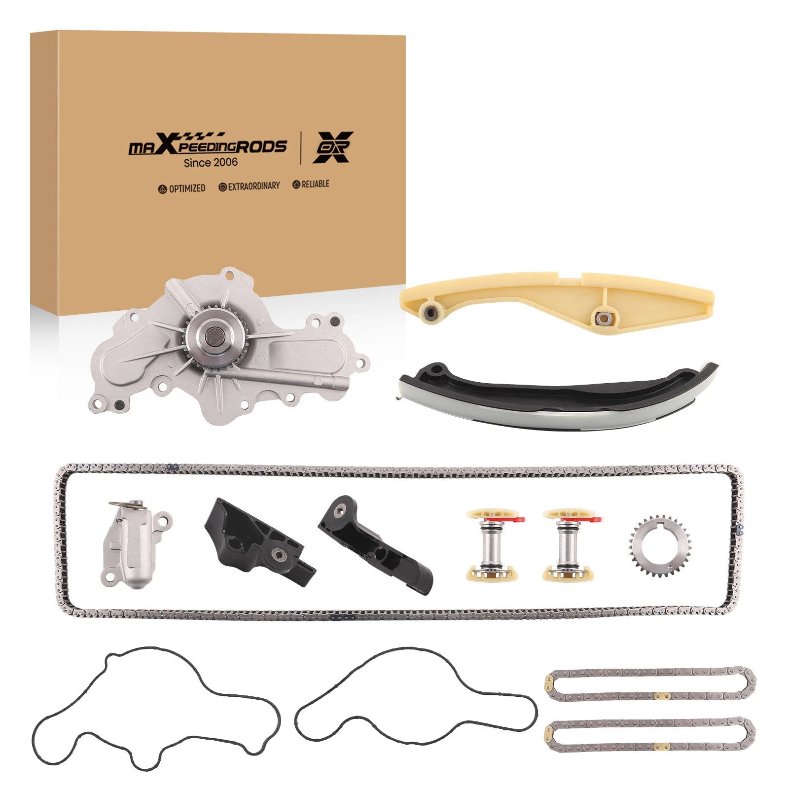 Timing Chain Kit & Water Pump for Lincoln MKX MKS Ford Taurus Edge (2007–2019)