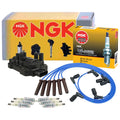 Set of 6 NGK DIS Ignition Coil Wires & G-Power Platinum Spark Plugs for Chevy Pontiac