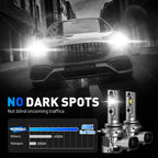 2X 9012 LED Headlight Bulbs for 6500K 40000LM