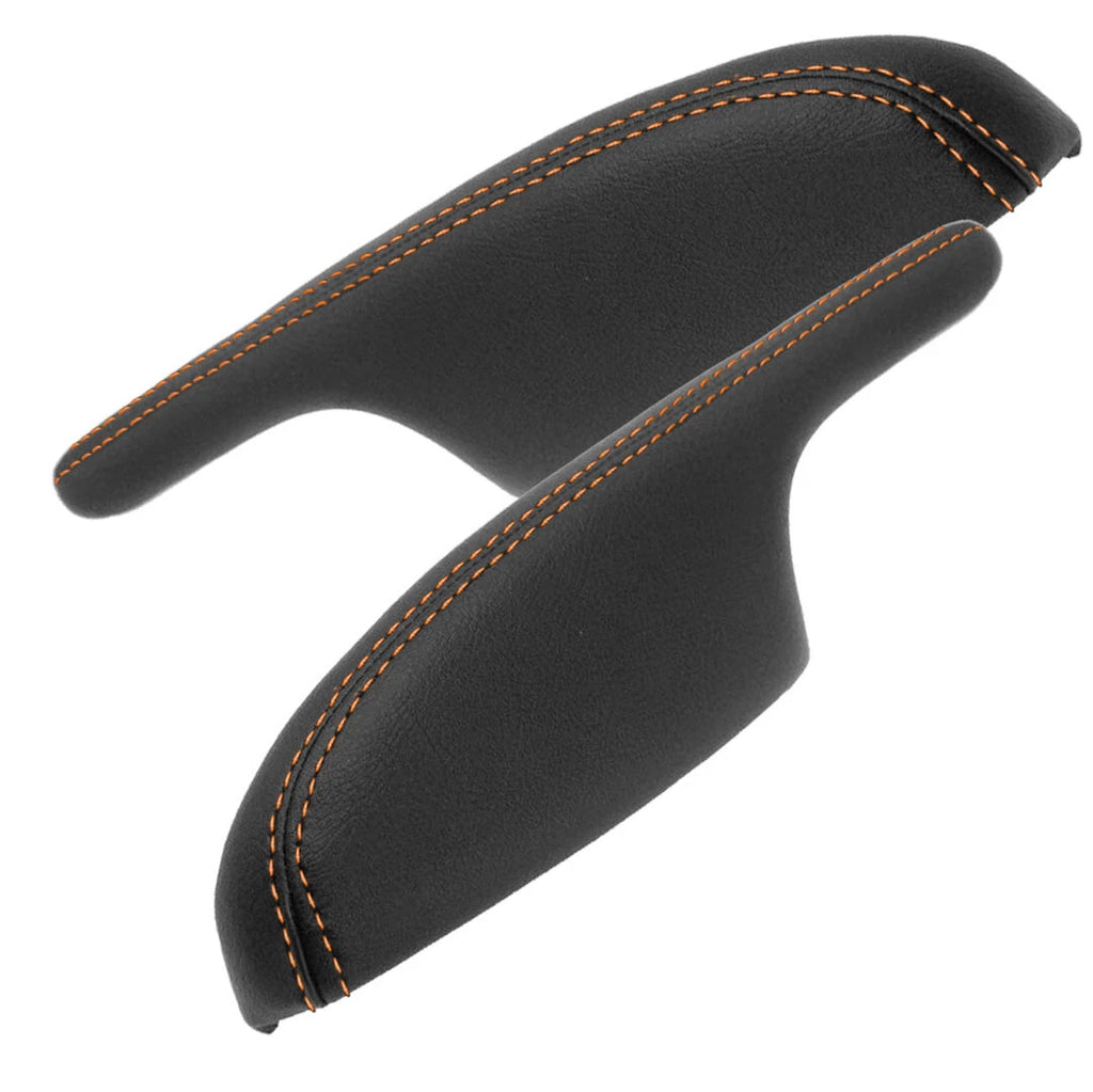 Leather Door Panel Armrest Cover for Acura MDX (2001–2006) Orange Stitch