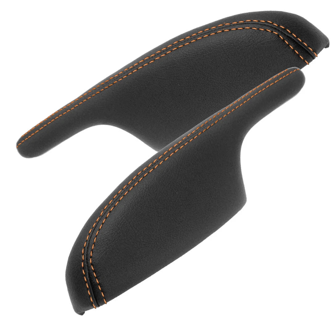 Leather Door Panel Armrest Cover for Acura MDX (2001–2006) Orange Stitch
