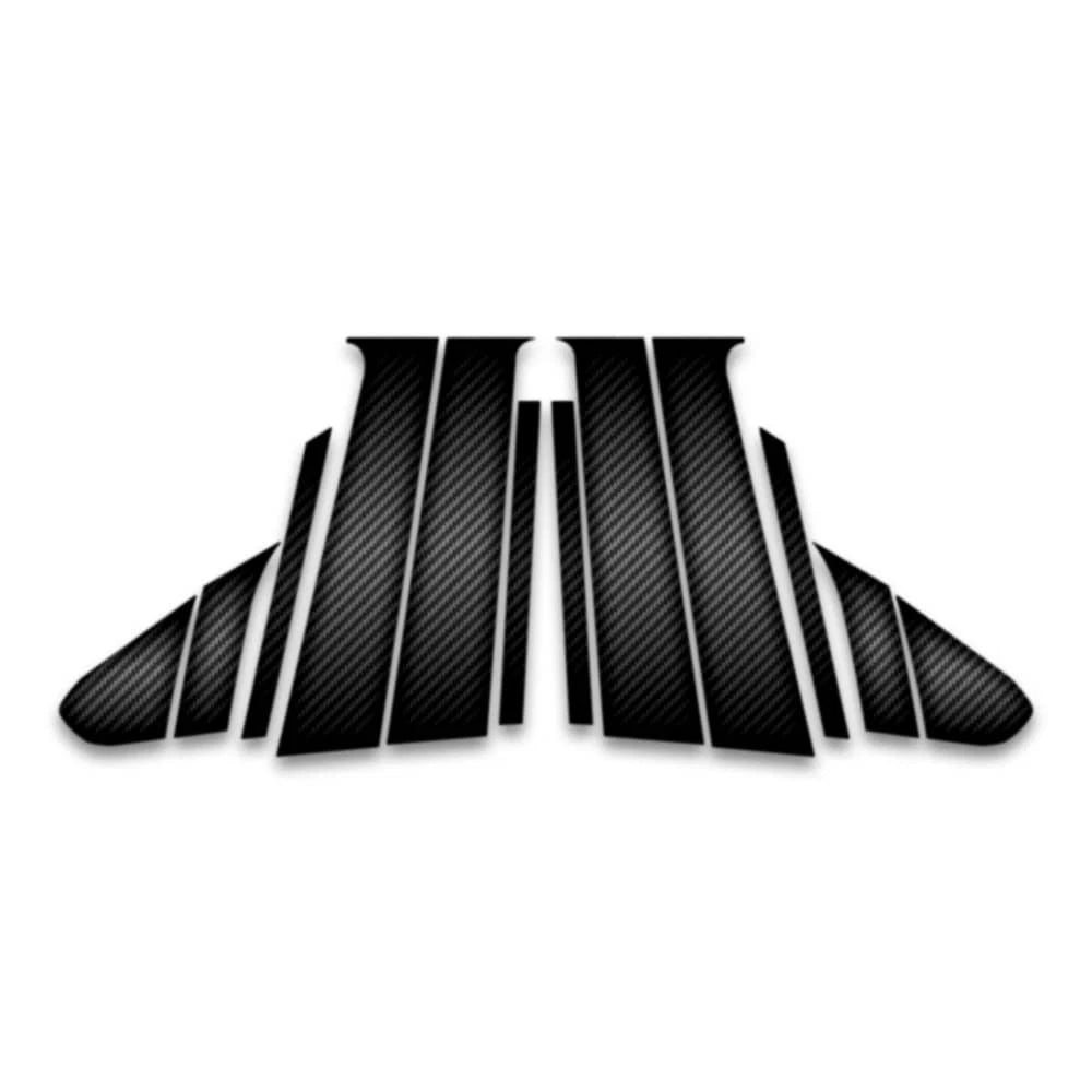 12pc Carbon Fiber Pillar Post Covers for 2016-2022 Chevrolet Trax