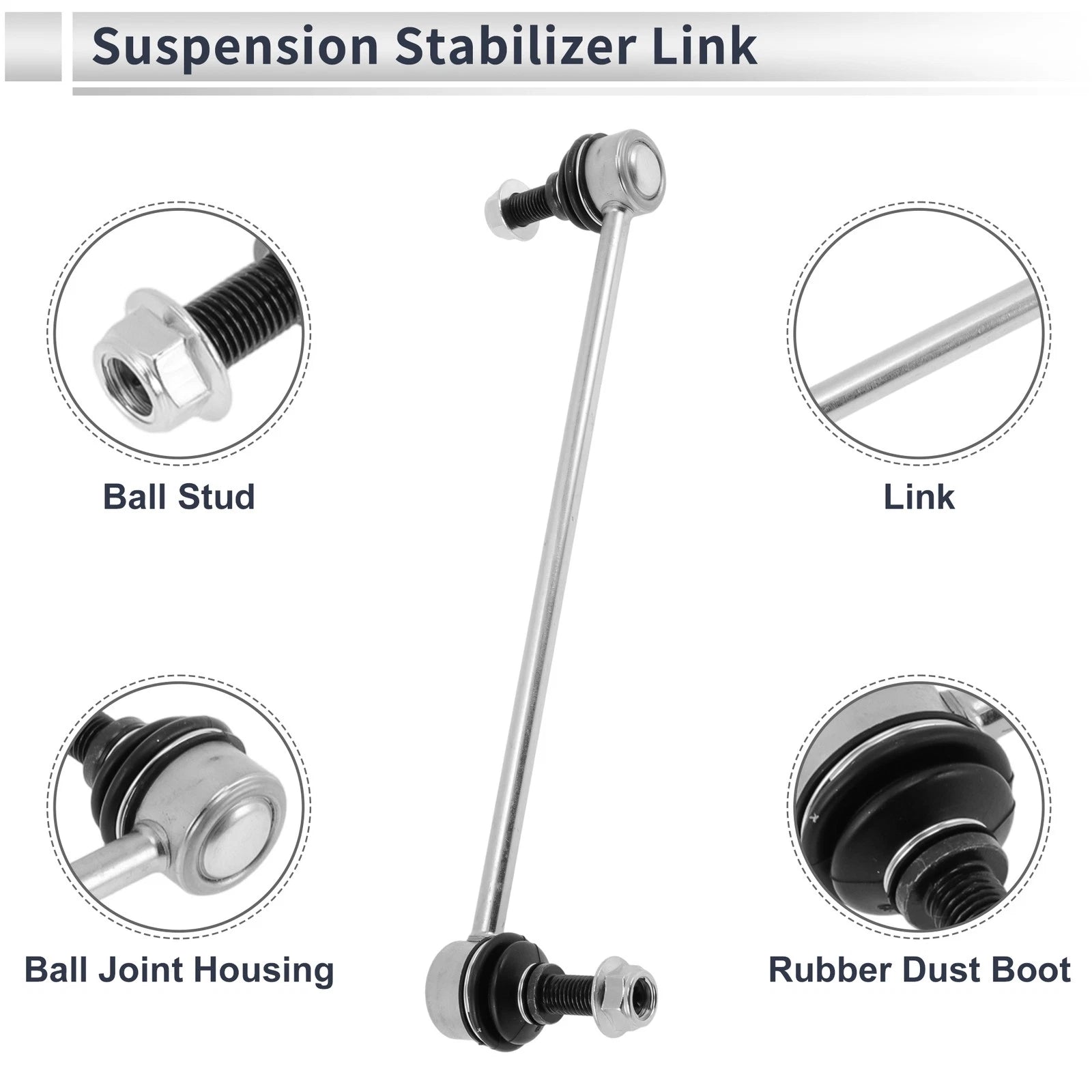 Set of 2 Front Stabilizer Bar Links for Chevrolet Sonic (2012–2020) No.K750630