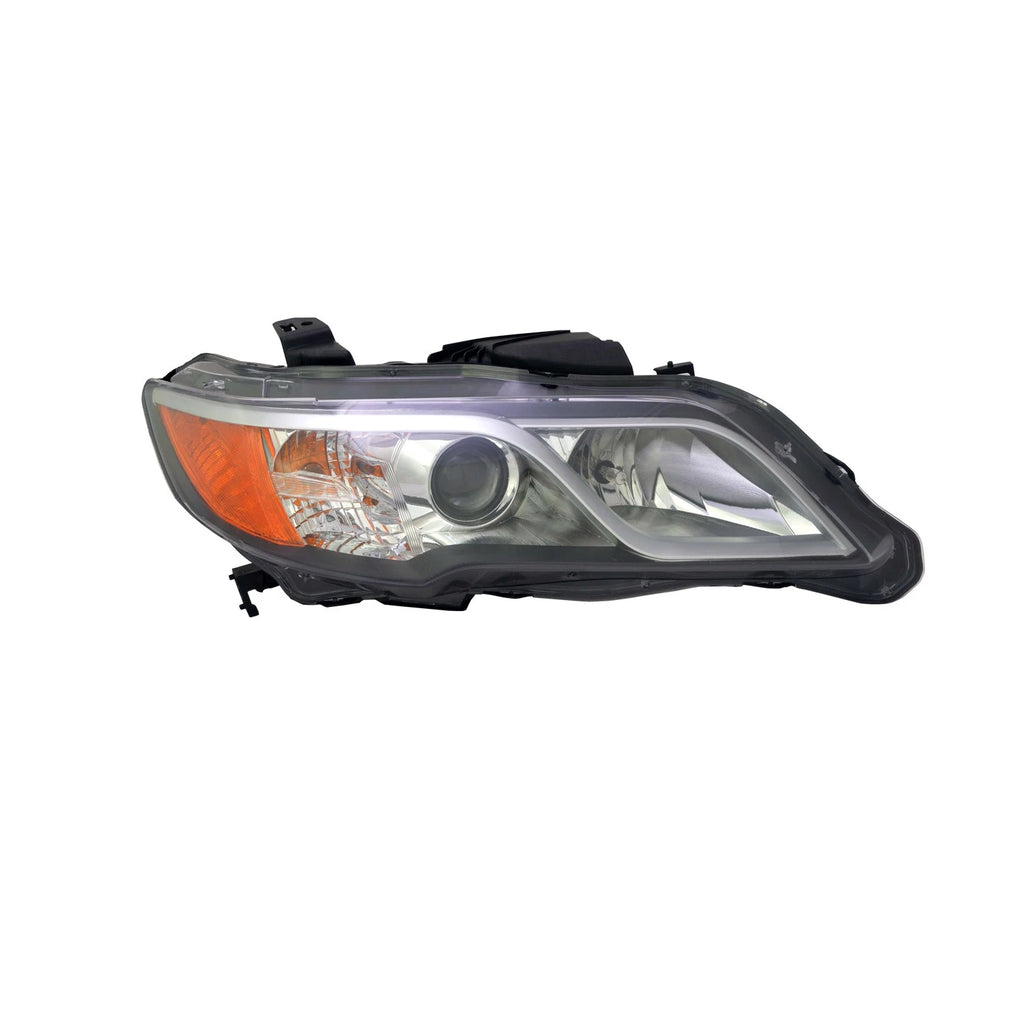 Passenger Side HID Head Light Lens/Housing w/Signal Light w/High Beam Bulb
