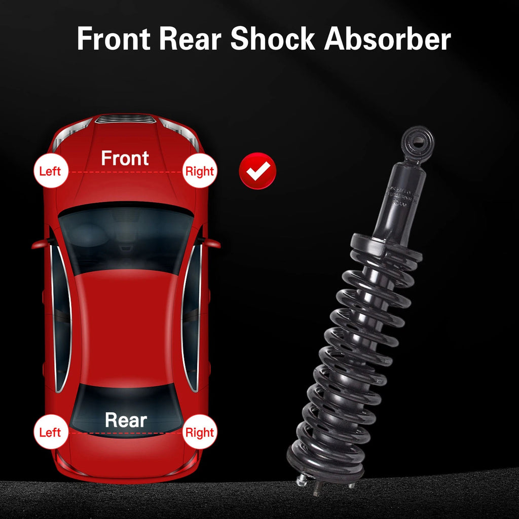 Set of 2 Front Loaded Strut Shock with Coil Spring for Toyota Tacoma (1995–2004)