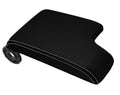 Console Lid Armrest Cover for BMW E46 (1999–2004) Carbon Fiber Beige Stitch