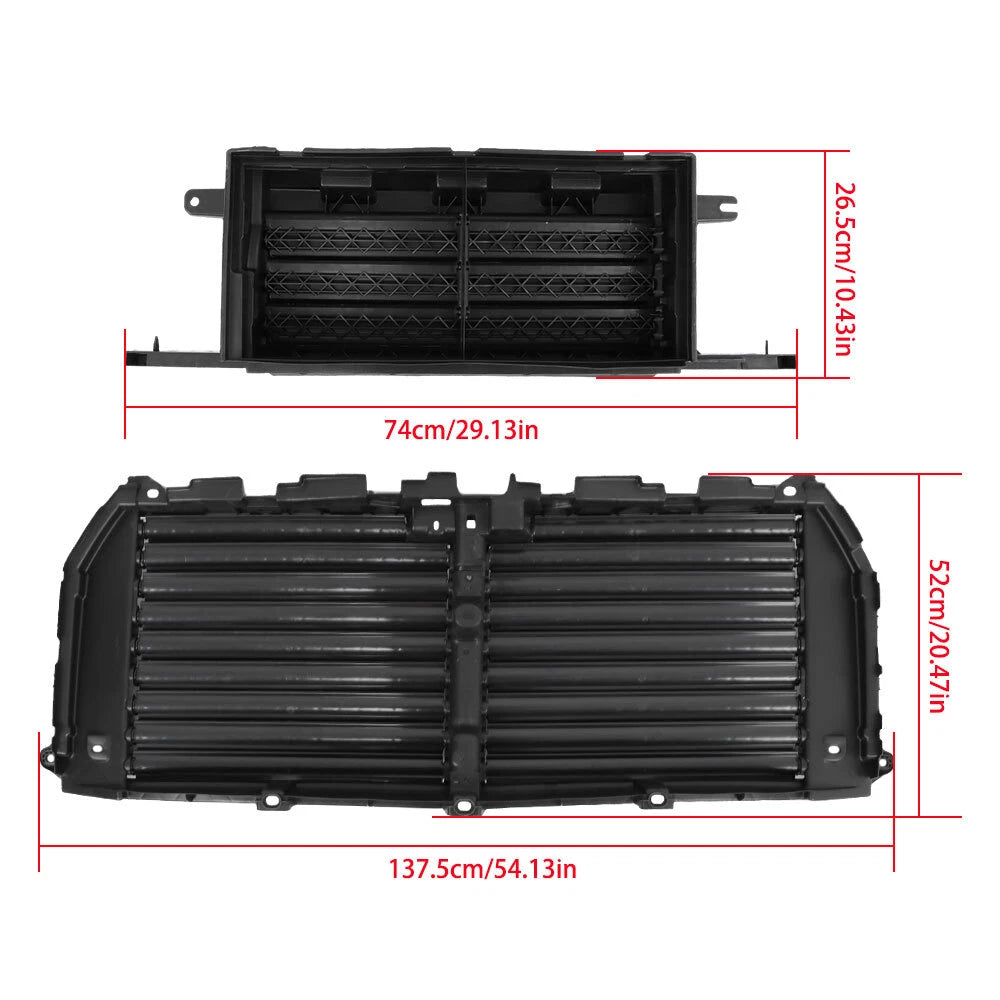 Upper and Lower Radiator Grille Air Shutter Assembly for Ford F-150 (2015–2017)