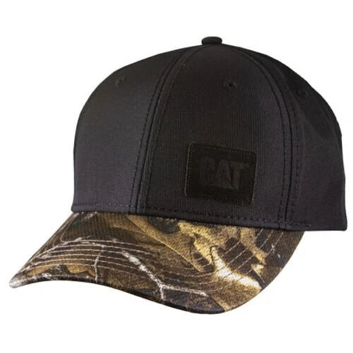 Caterpillar Snapback Hat Realtree Camouflage Black Top Notch