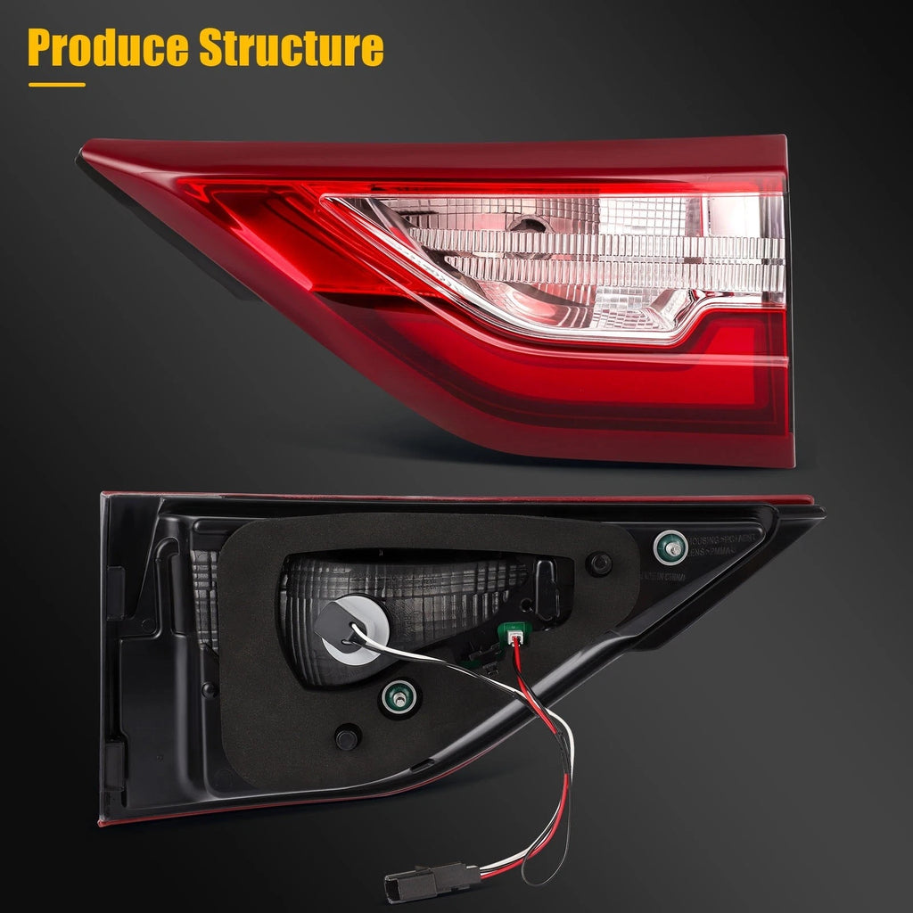 2Pcs Red Tail Lights Assembly for Chevrolet Traverse (2018–2021)