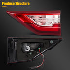 2Pcs Red Tail Lights Assembly for Chevrolet Traverse (2018–2021)