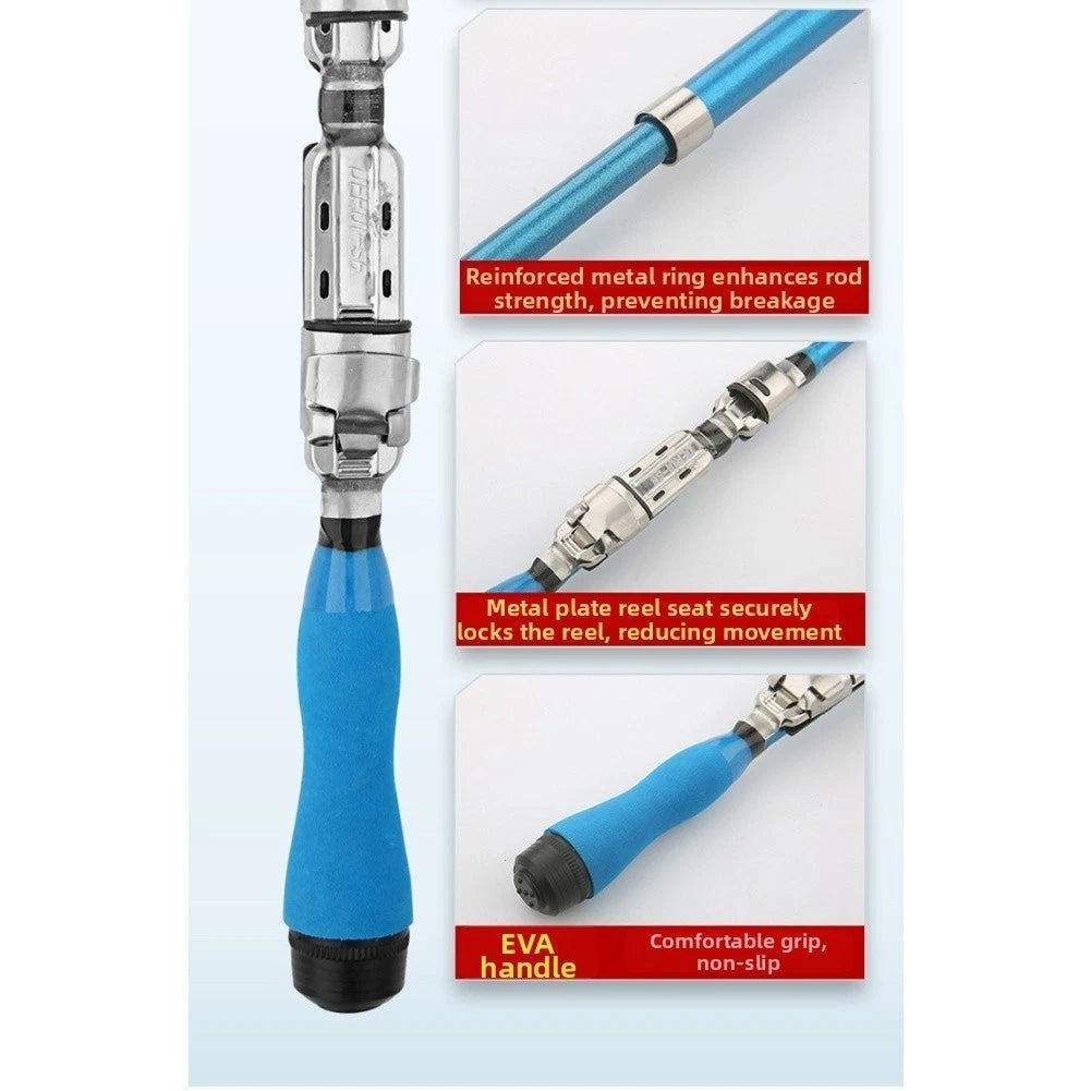 Fishing Rod for Boat Rock Fishing (31cm Collapsed)