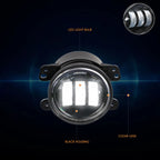 LED Front Bumper Projector Fog Lights for Jeep Wrangler (2007–2017) & Cherokee (2014–2018)