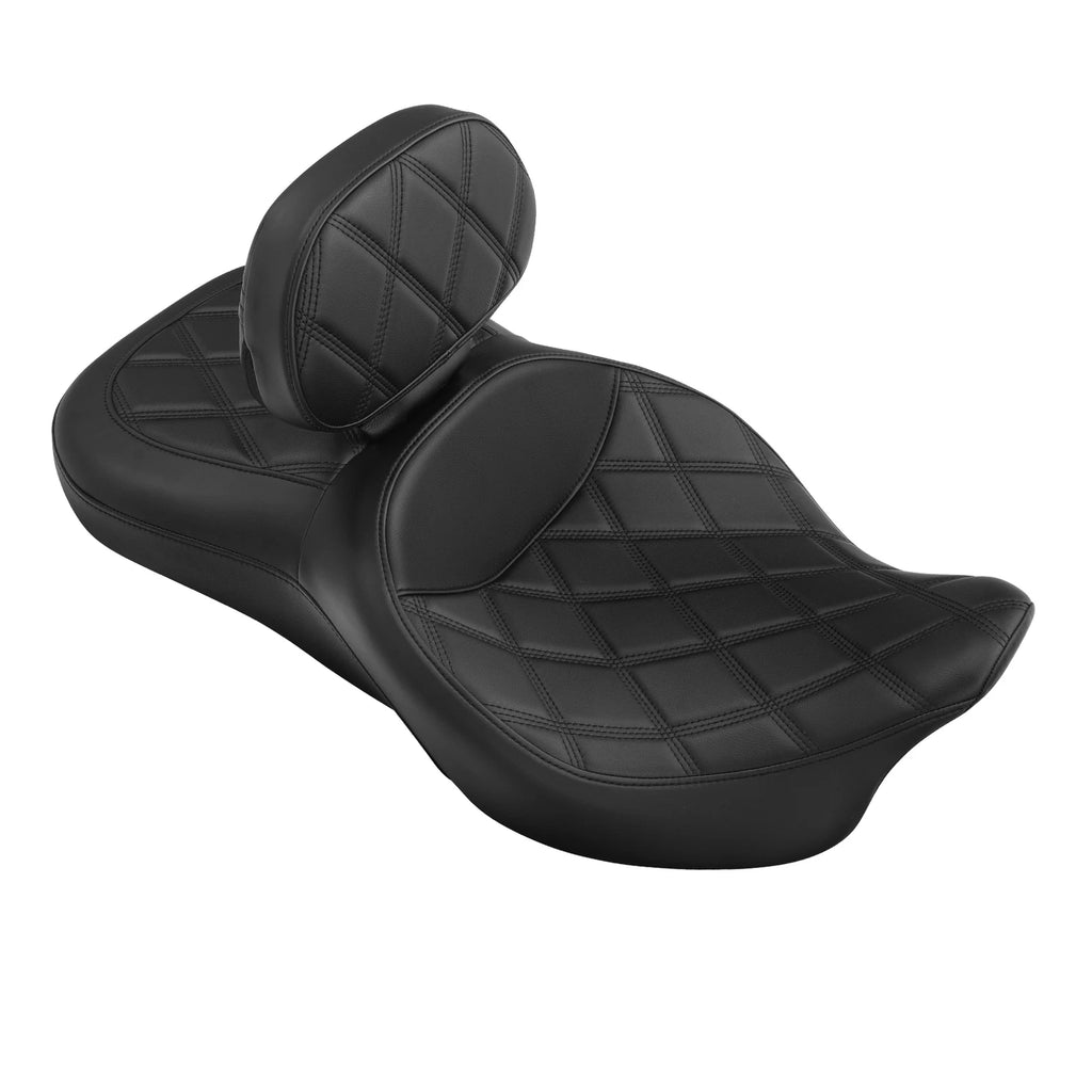 Driver Passenger Seat & Rider Backrest for Harley Touring FLHT FLHX (2009–2023)