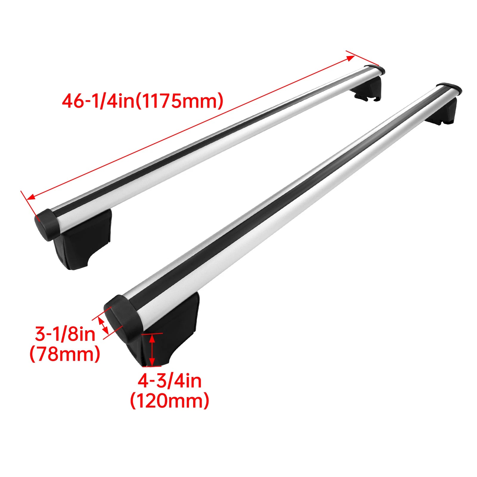 Aluminum Roof Rack Cross Bars for Audi Q5/SQ5 (2018–2024) #80A071151