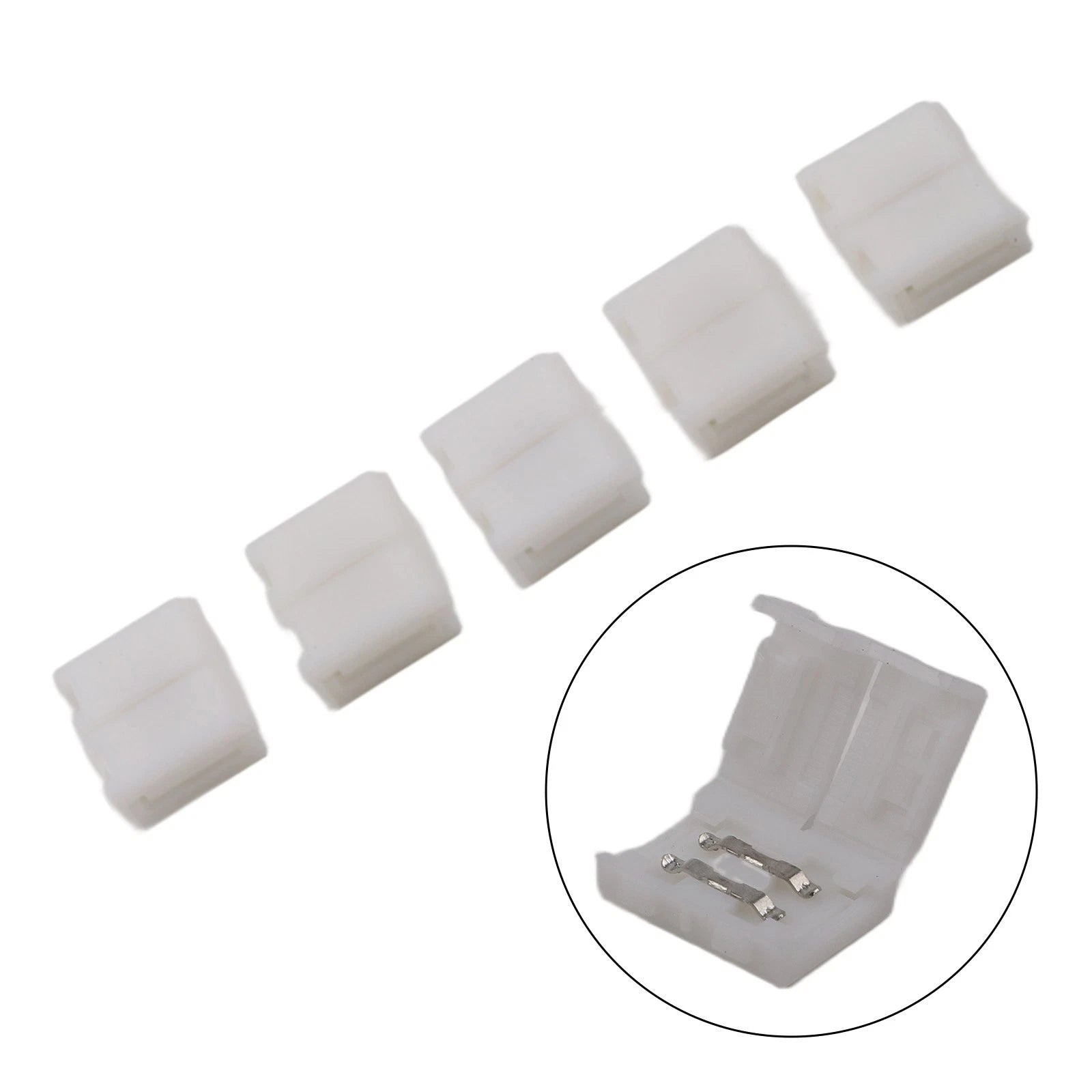 10PCS 2PIN LED Strip Connector Splice Clip for 8mm LED Strip Lighting