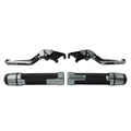 Titanium Extendable Brake Clutch Levers Grip Set for Kawasaki ZX6R (2005-2023)