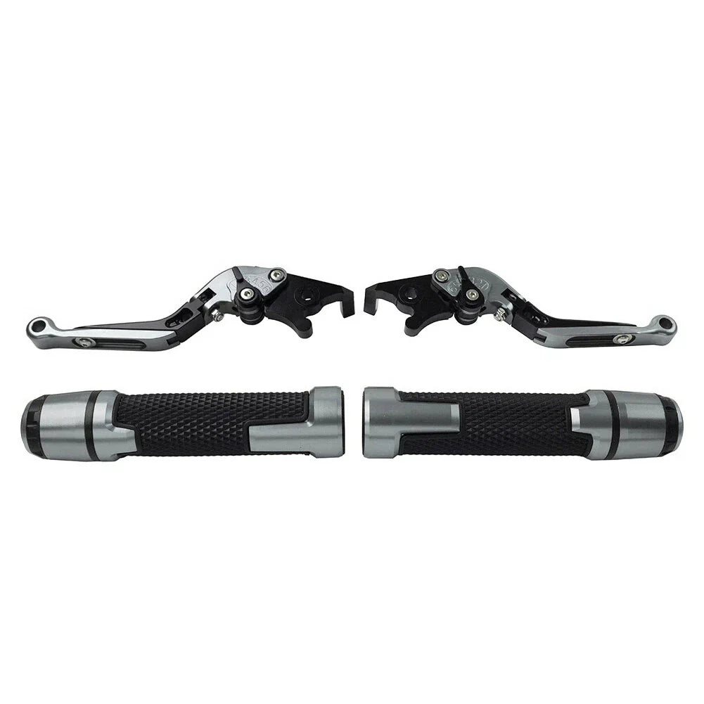 Titanium Extendable Brake Clutch Levers Grip Set for Kawasaki ZX6R (2005-2023)