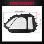 Set of 2 Soft Upper Doors for Polaris XP Turbo (2016–2023)