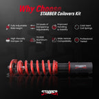 Coilovers 24 Way Adjustable Suspension Kit for Ford Mustang (1994–2004)