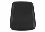 Leather Console Lid Armrest Cover for VW Passat (2011–2018) White Stitch