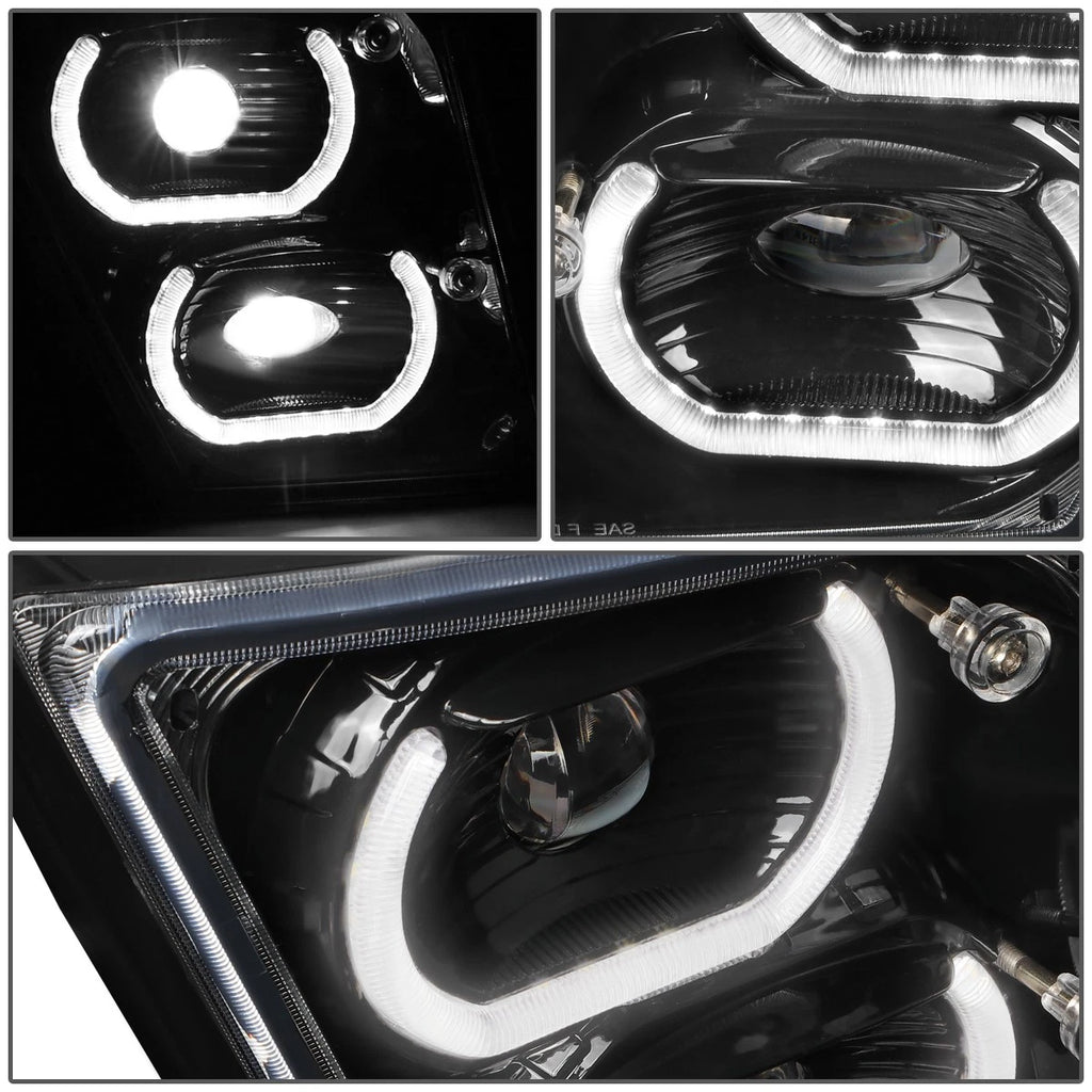 Dual LED Halo Projector Fog Light Lamp for Volvo VN VNL 300 400 740 860 (2003–2017)