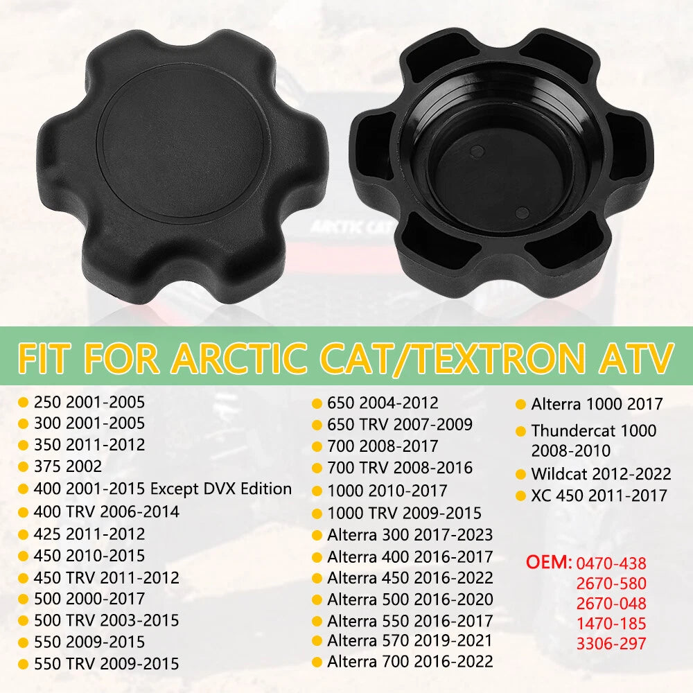 Gas Cap for Arctic Cat 250 300 400 450 500 700 1000 (#0470-438)