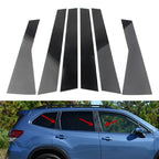 Door Trim Black Piano Cover Pillar Post for Subaru Forester (2019–2021)
