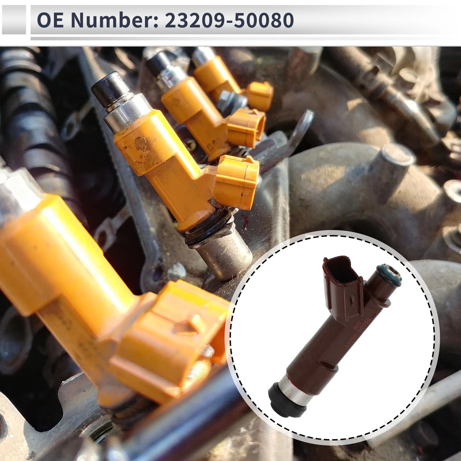 Fuel Injector No. 23209-50080 for Toyota Tundra 4.7L V8 (2005–2009)