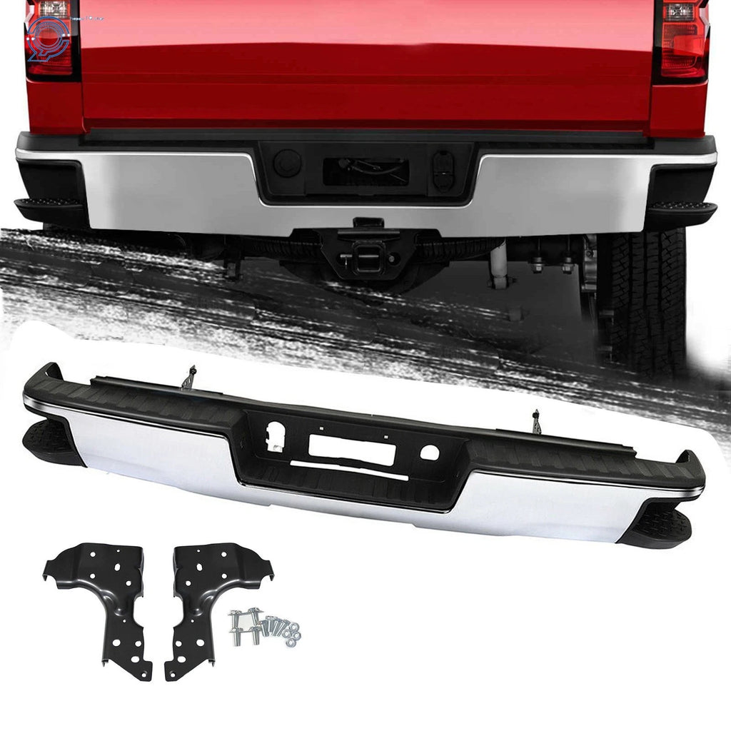 Rear Bumper Step Assembly for Chevy Silverado/GMC Sierra 1500 (2014-2018) Chrome