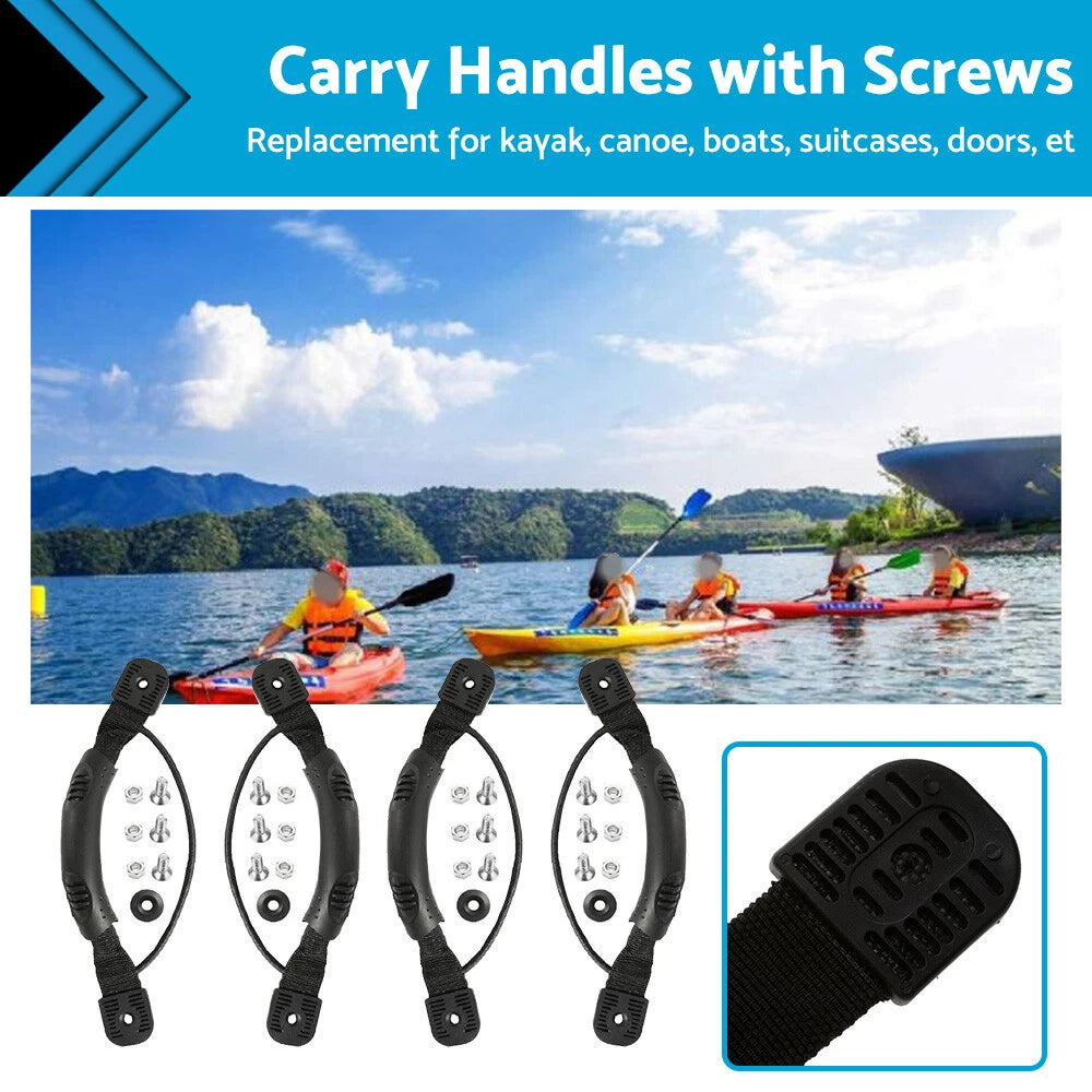 Set of 4 Side Mount Carry Handles for Kayak Canoe Boat