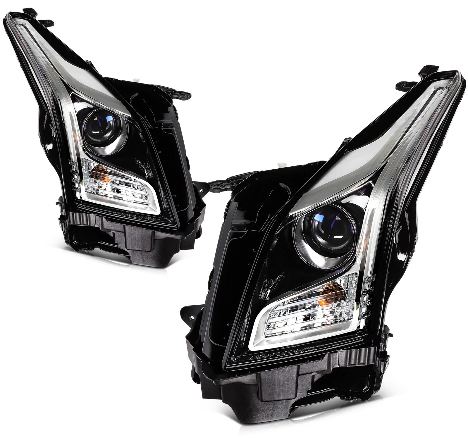Pair LED Headlight Assembly for Cadillac ATS (2013–2018)