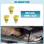 Set of 3 Engine Oil Drain Plug FT4Z-6730-A for Ford Mustang (2015–2020)